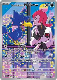 SV10: Destined Rivals - Team Rocket's Murkrow #200/182 (Illustration Rare) - Holofoil