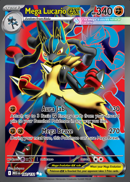 160/132 Mega Lucario ex