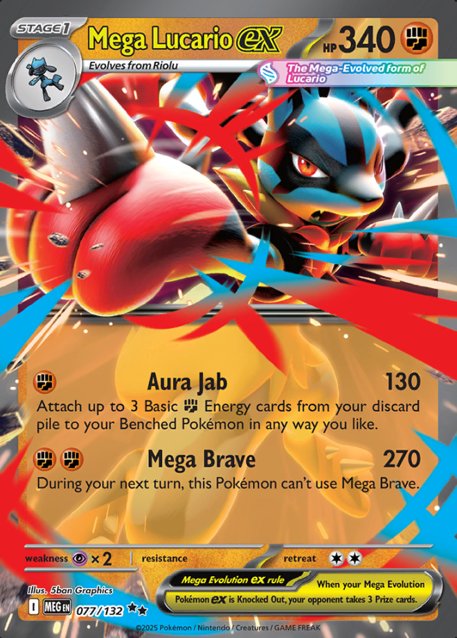 077/132 Mega Lucario ex