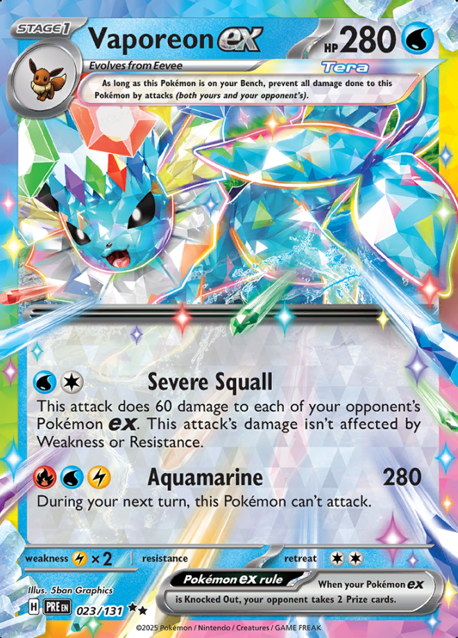 023/131 Vaporeon ex