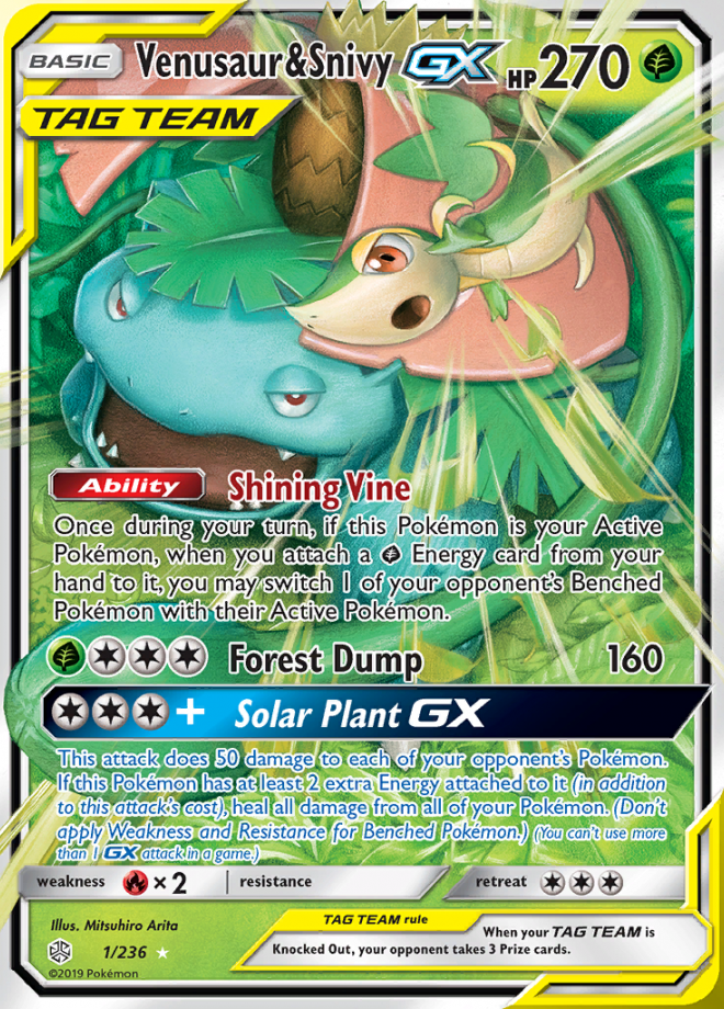 001/236 Venusaur & SnivyGX