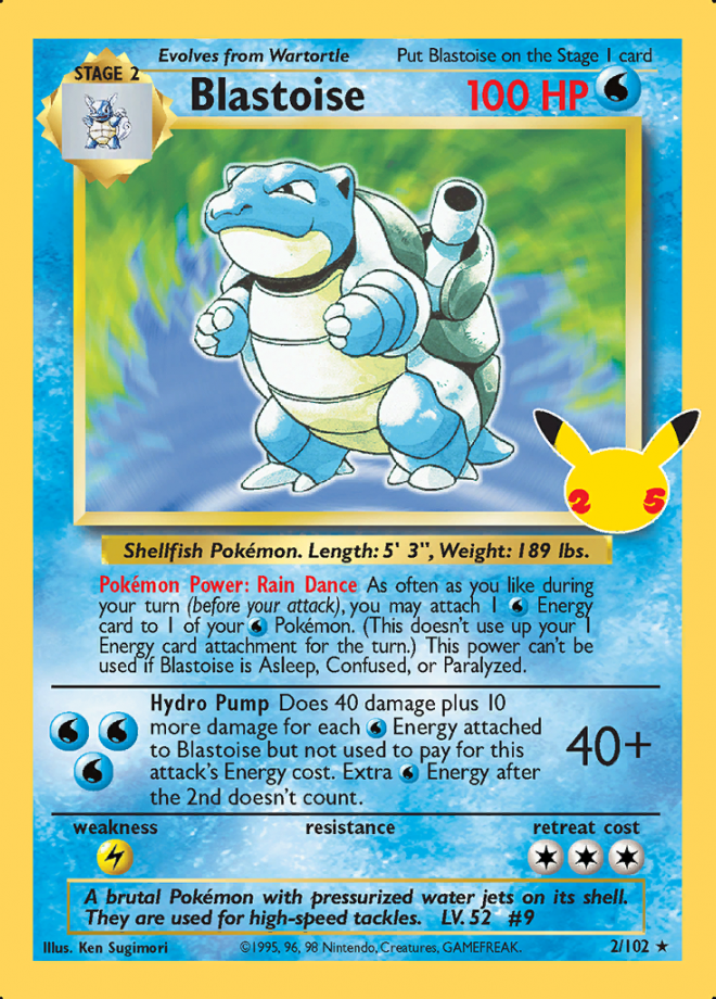 2/102 Blastoise Celebrations