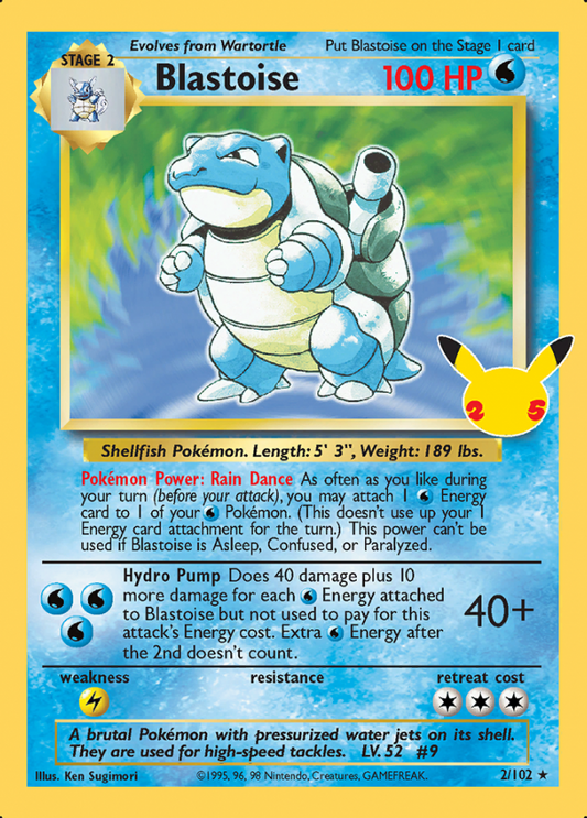 2/102 Blastoise Celebrations