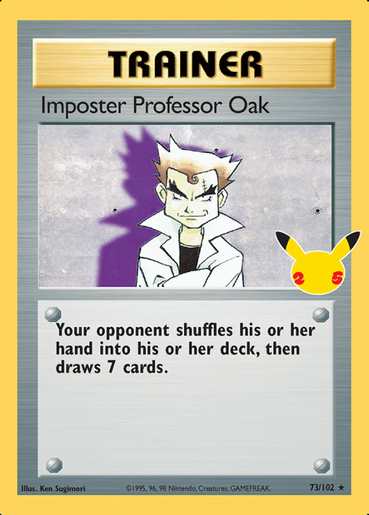 73/102 Imposter Professor Oak Celebrations