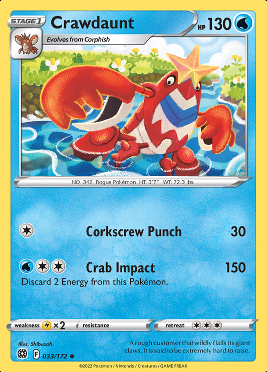 033/172 Crawdaunt