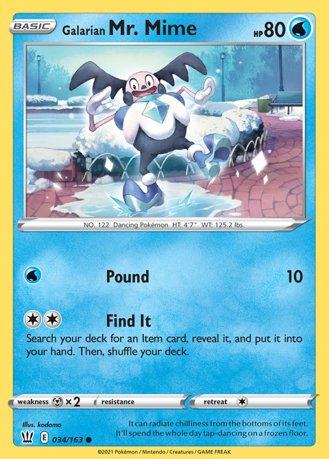034/163 Galarian Mr. Mime
