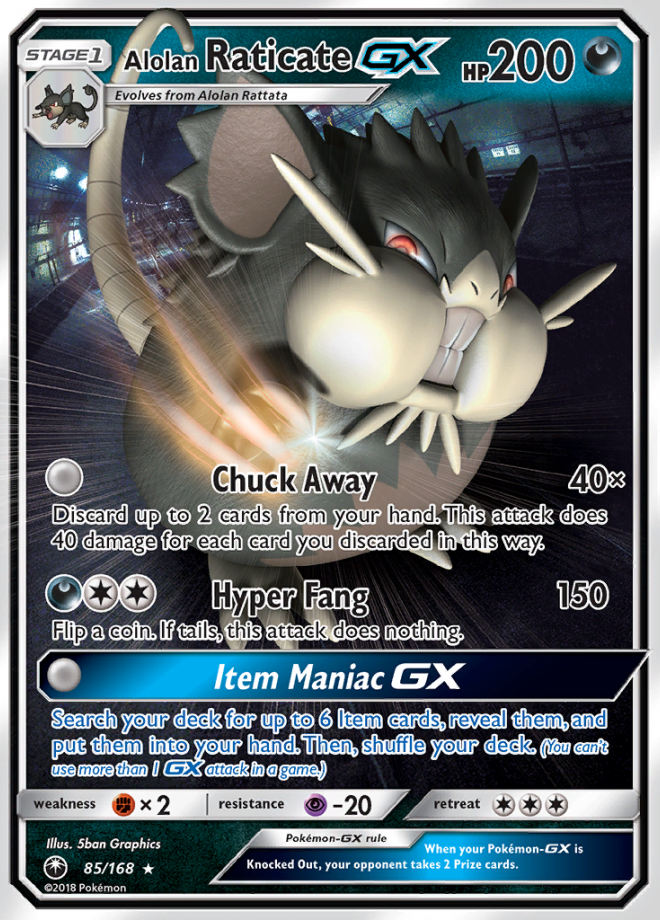 085/168 Alolan RaticateGX