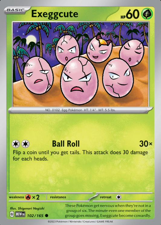 102/165 Exeggcute