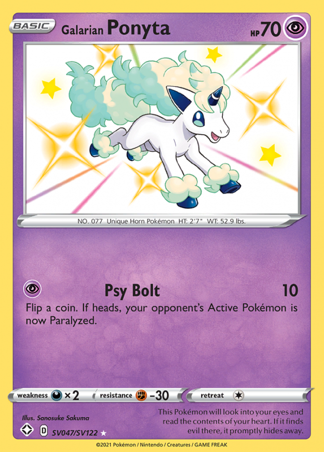 SV047/SV122 Galarian Ponyta