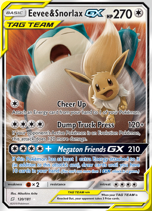 120/181 Eevee & SnorlaxGX