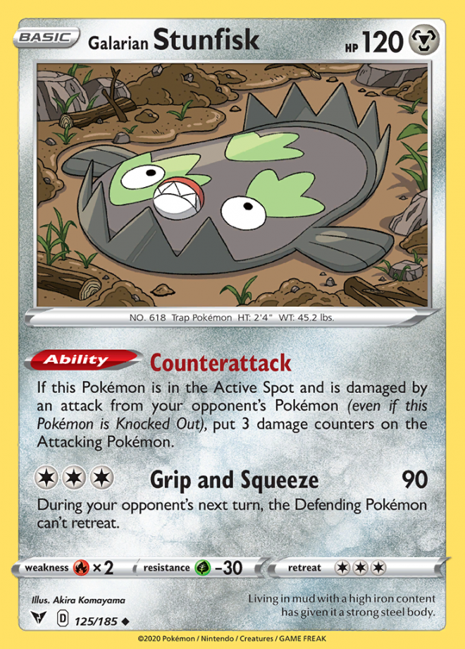 125/185 Galarian Stunfisk