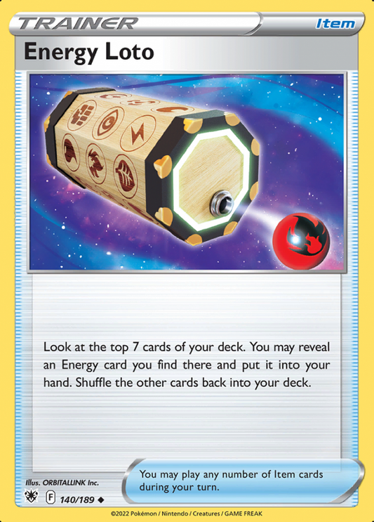 140/189 Energy Loto