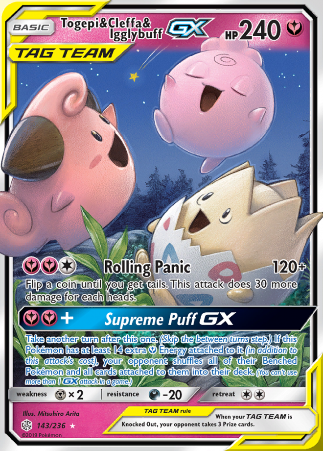143/236 Togepi & Cleffa & IgglybuffGX