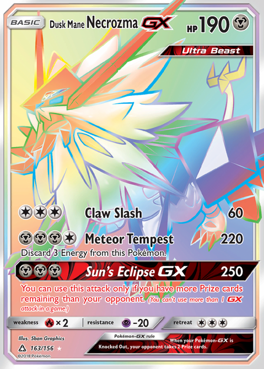 163/156 Dusk Mane NecrozmaGX