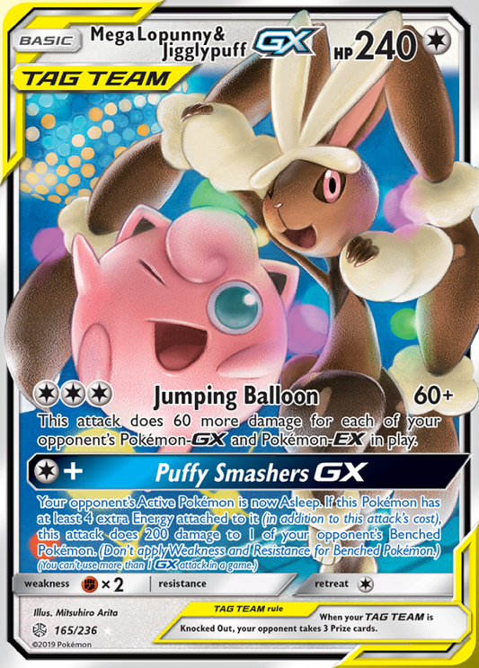 165/236 Mega Lopunny & JigglypuffGX