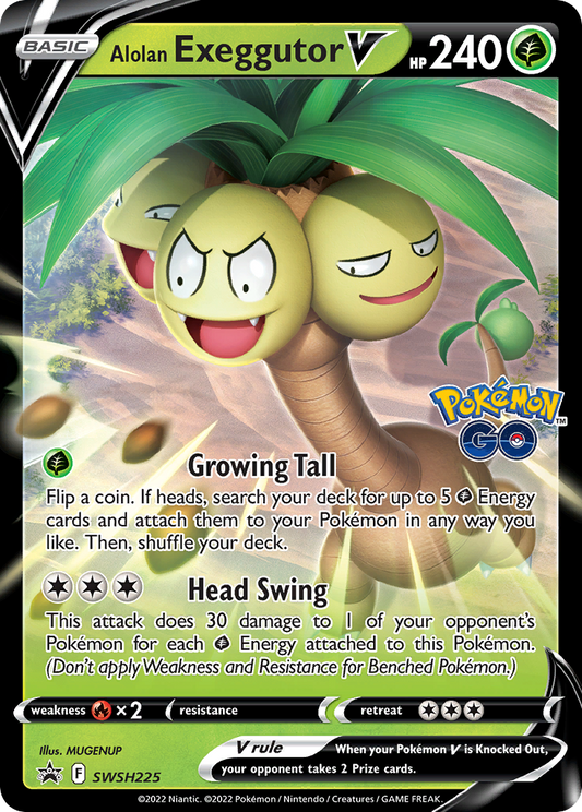 SWSH225 Alolan ExeggutorV