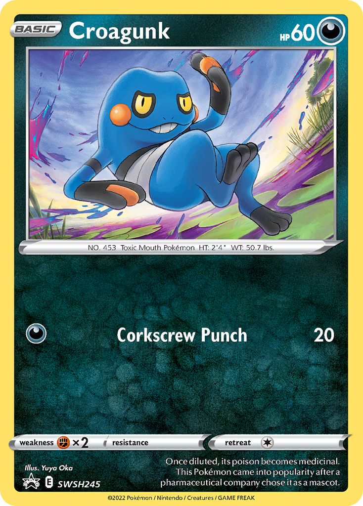 SWSH245 Croagunk