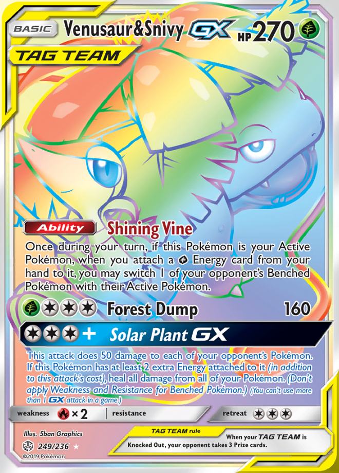 249/236 Venusaur & SnivyGX
