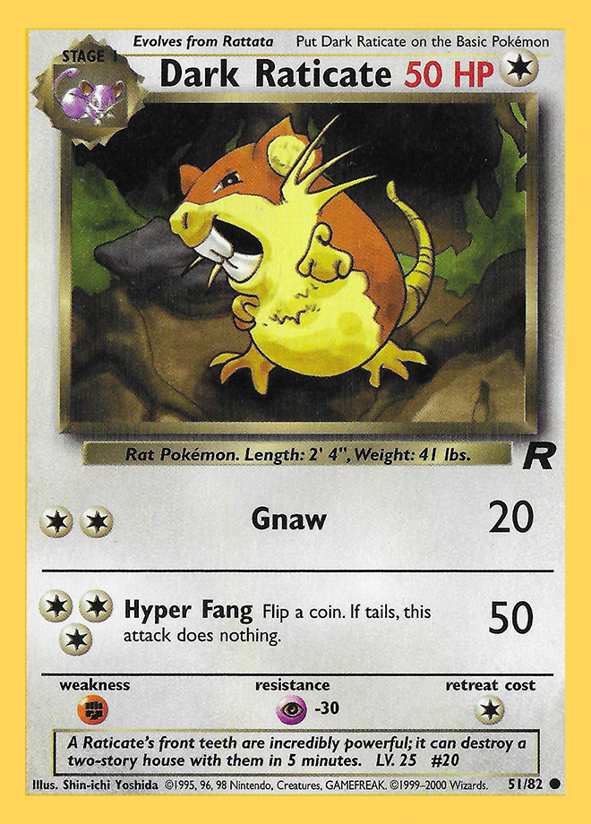 051/82 Dark Raticate
