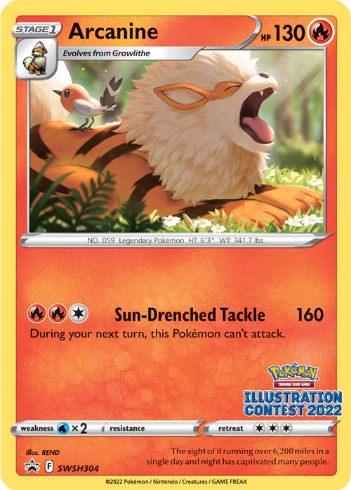 SWSH304 Arcanine