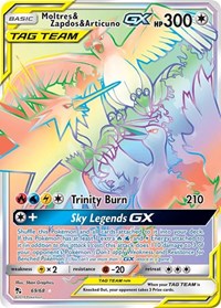 Hidden Fates - Moltres & Zapdos & Articuno GX (Secret) #69/68 (Secret Rare) - Holofoil