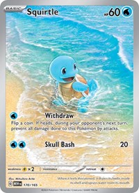 SV: Scarlet & Violet 151 - Squirtle #170/165 (Illustration Rare) - Holofoil