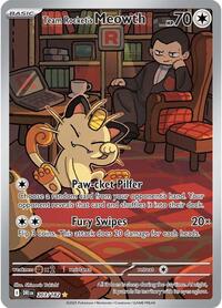SV10: Destined Rivals - Team Rocket's Meowth #203/182 (Illustration Rare) - Holofoil