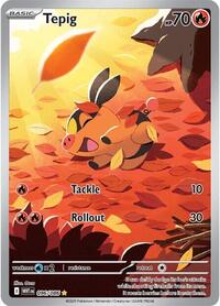 SV: White Flare - Tepig #096/086 (Illustration Rare) - Holofoil