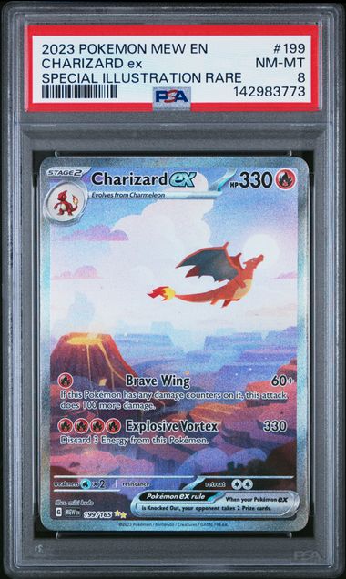 Charizard EX (SIR) 199/165 - PSA 8