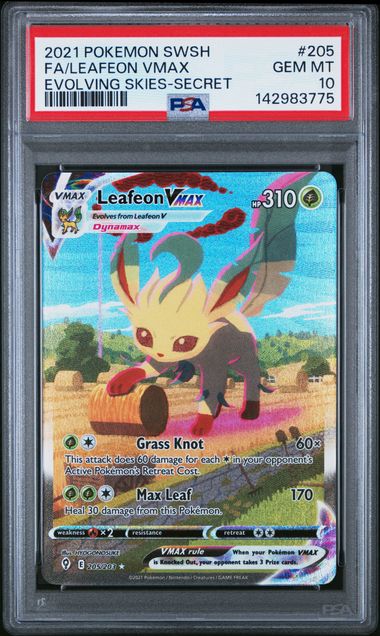 Leafeon V Max (Alt Art) 205/203 - PSA 10