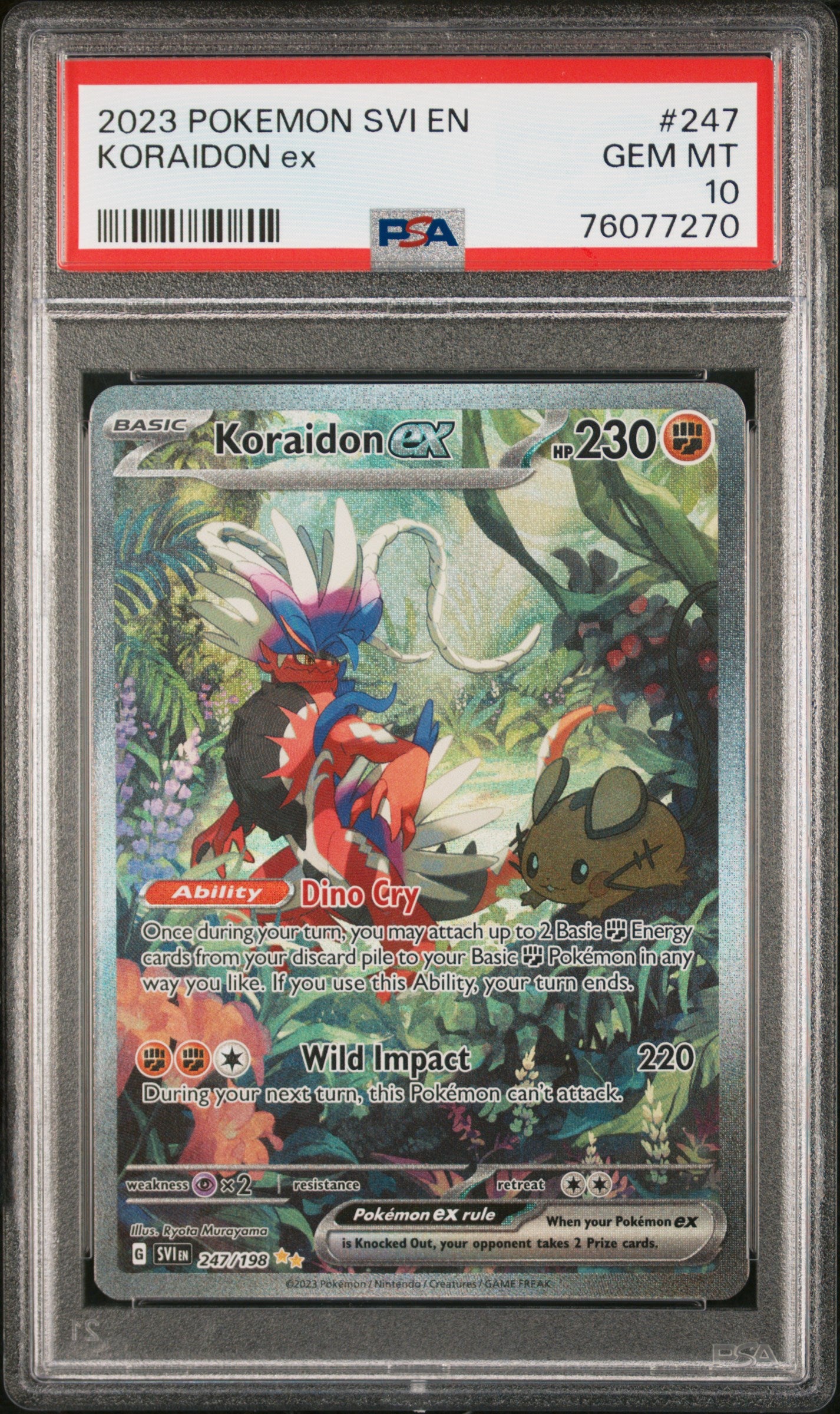 Koraidon EX (SIR) 247/198 - PSA 10