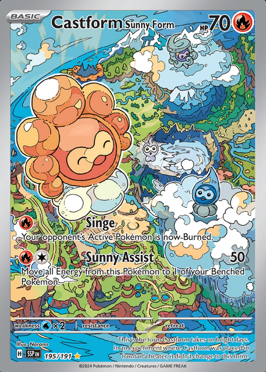 195/191 Castform Sunny Form