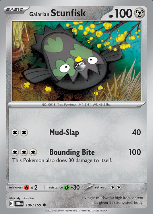 106/159 Galarian Stunfisk