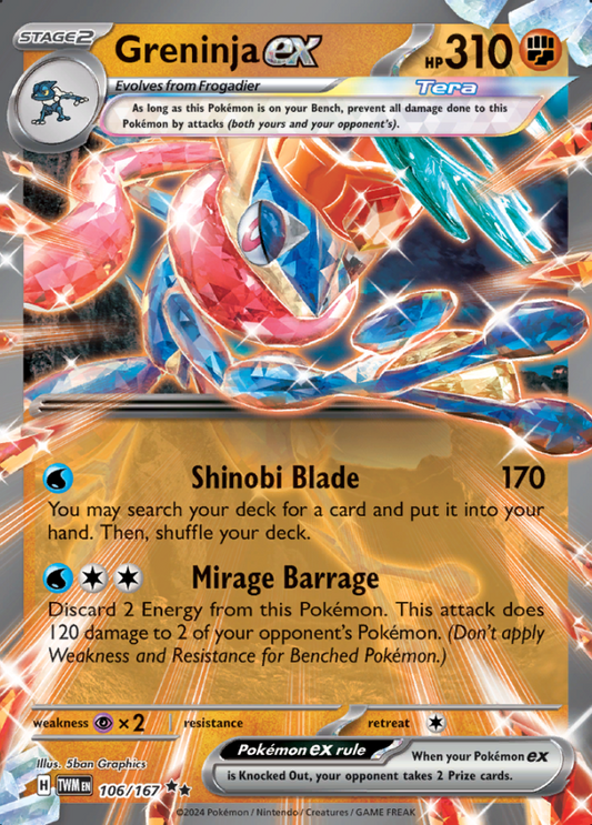 106/167 Greninja ex