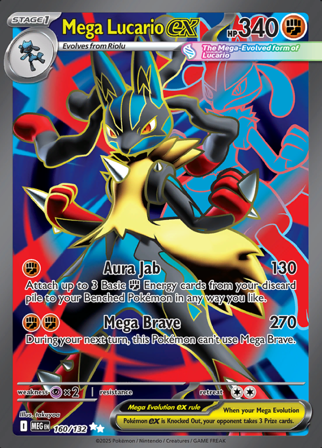 160/132 Mega Lucario ex