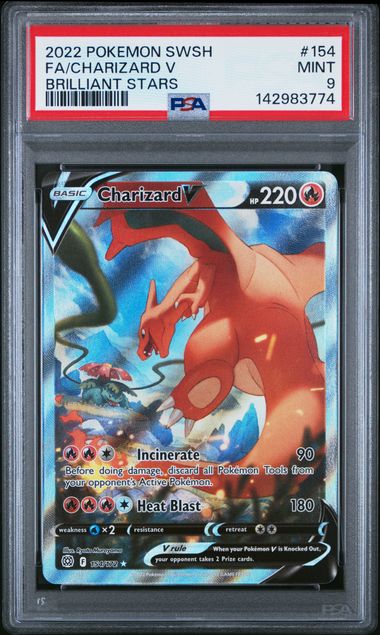 Charizard V (Alt Art) 154/172 - PSA 9