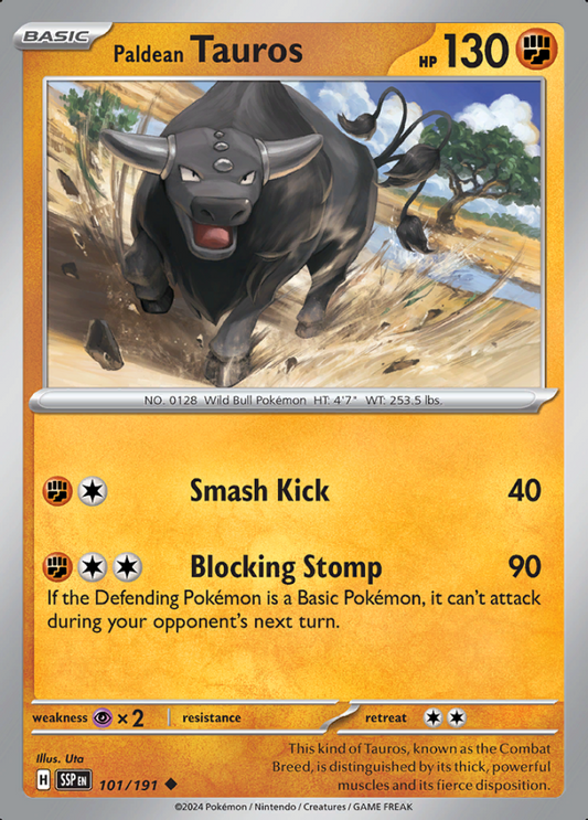 101/191 Paldean Tauros