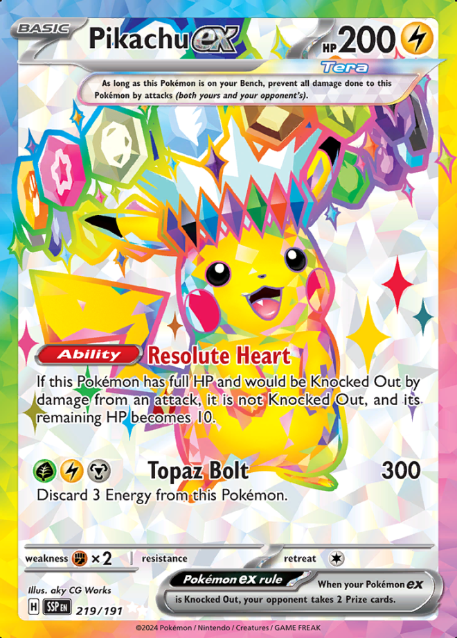 219/191 Pikachu ex