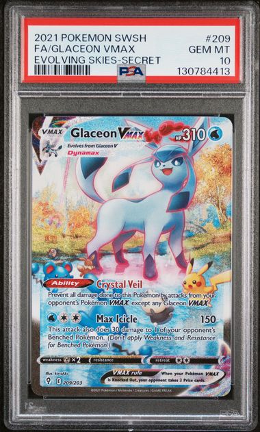 Glaceon VMAX (Alt Art) 209/203 - PSA 10