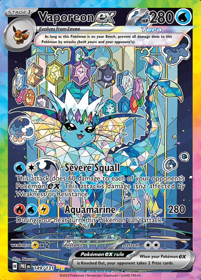 149/131 Vaporeon ex