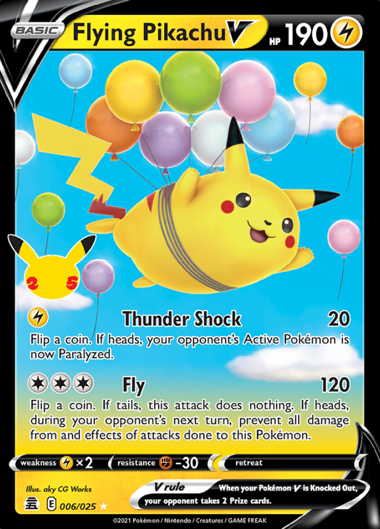 006/025 Flying PikachuV