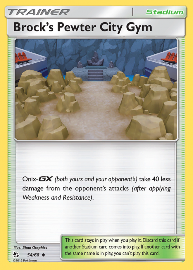 054/68 Brock's Pewter City Gym