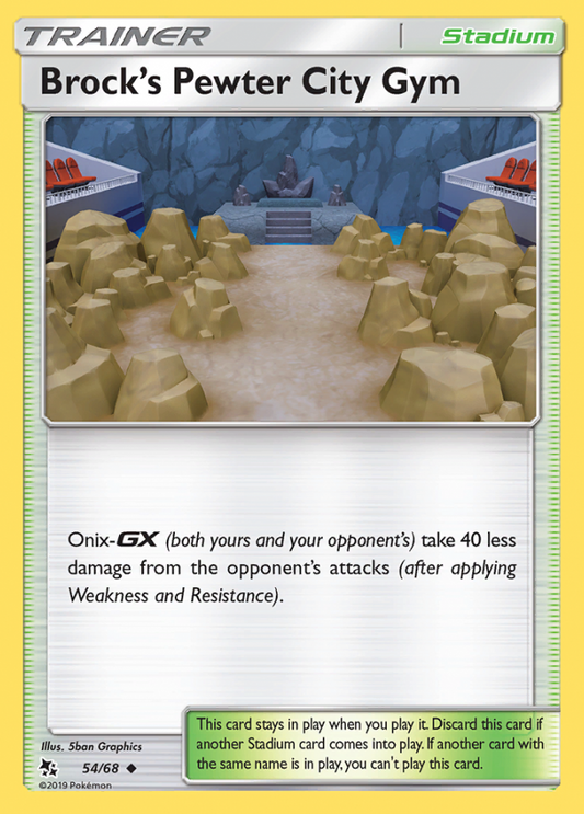 054/68 Brock's Pewter City Gym