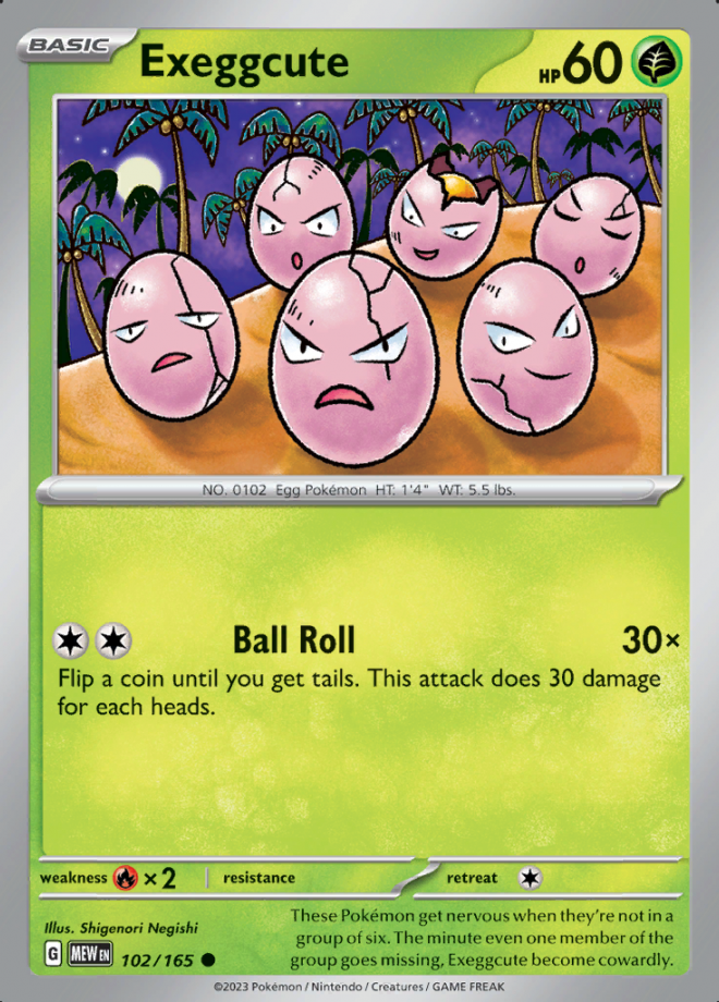 102/165 Exeggcute