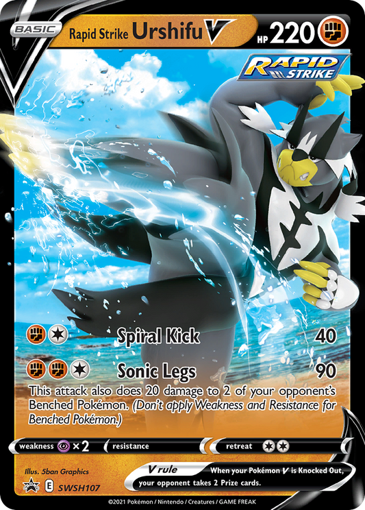 SWSH107 Rapid Strike UrshifuV