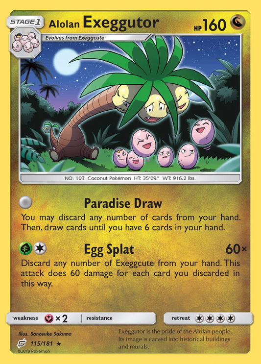 115/181 Alolan Exeggutor