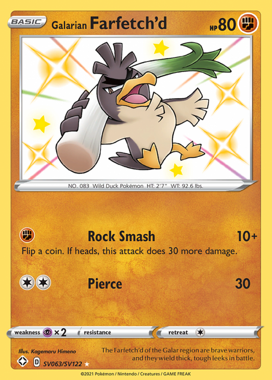 SV063/SV122 Galarian Farfetch'd