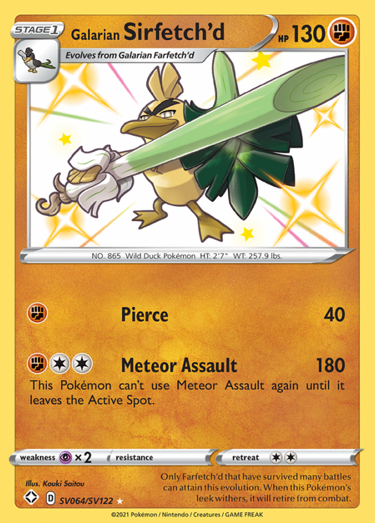 SV064/SV122 Galarian Sirfetch'd
