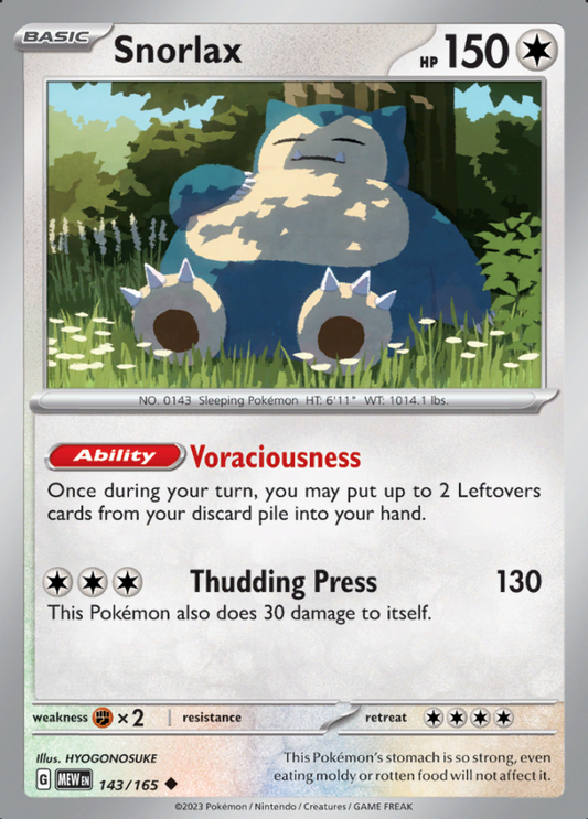 143/165 Snorlax