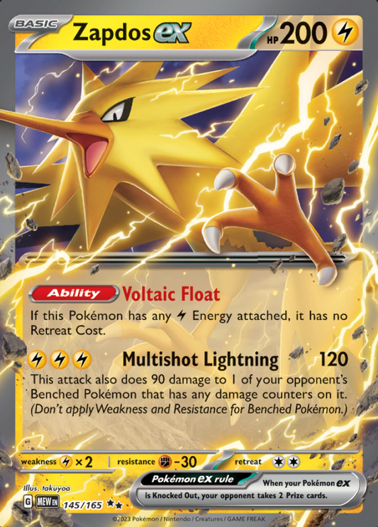 145/165 Zapdos ex